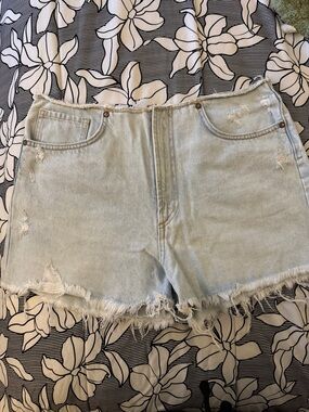 Zara Light Blue Denim Shorts